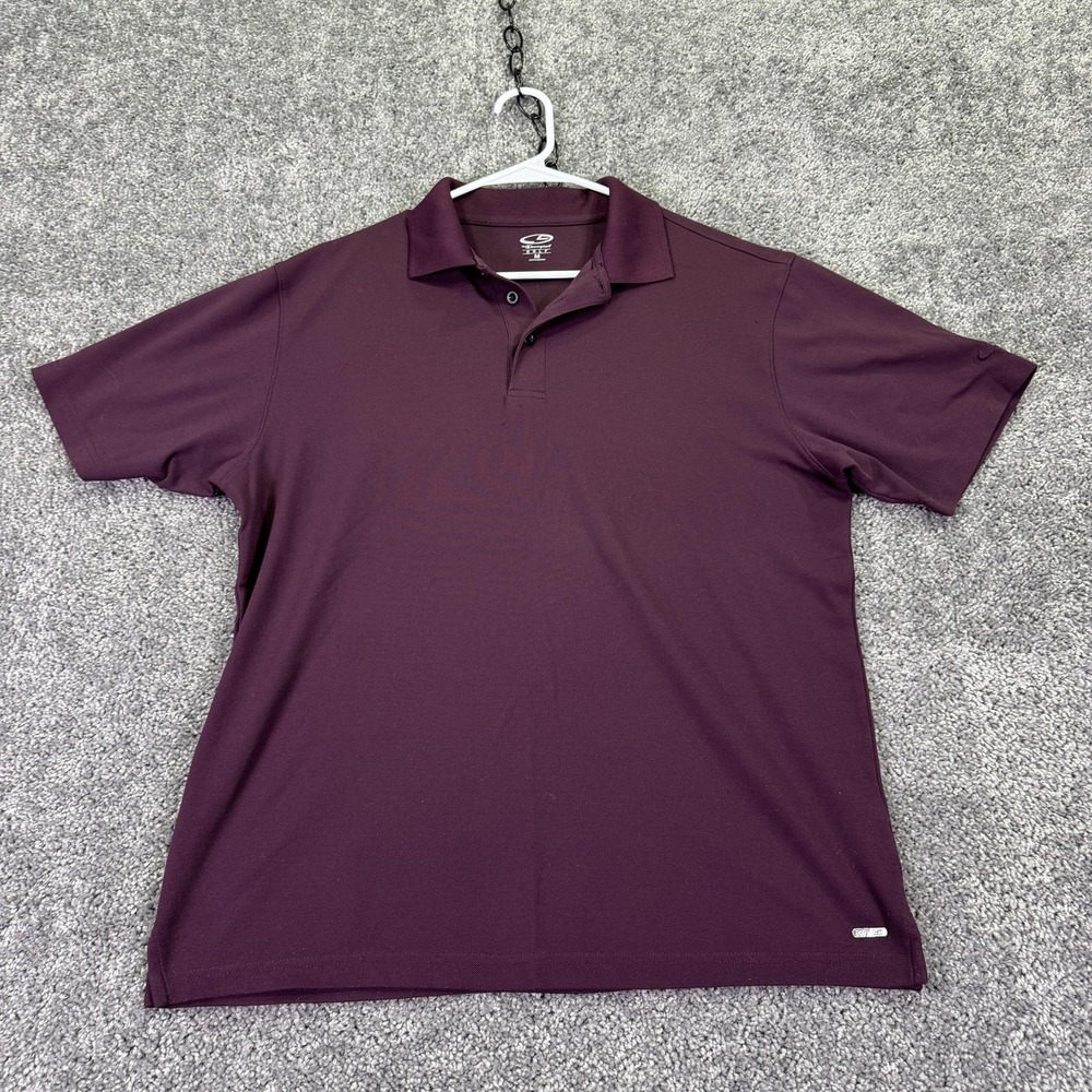 C9 By Champion Golf Polo Shirt Mens Medium Purple Solid Performance Casual